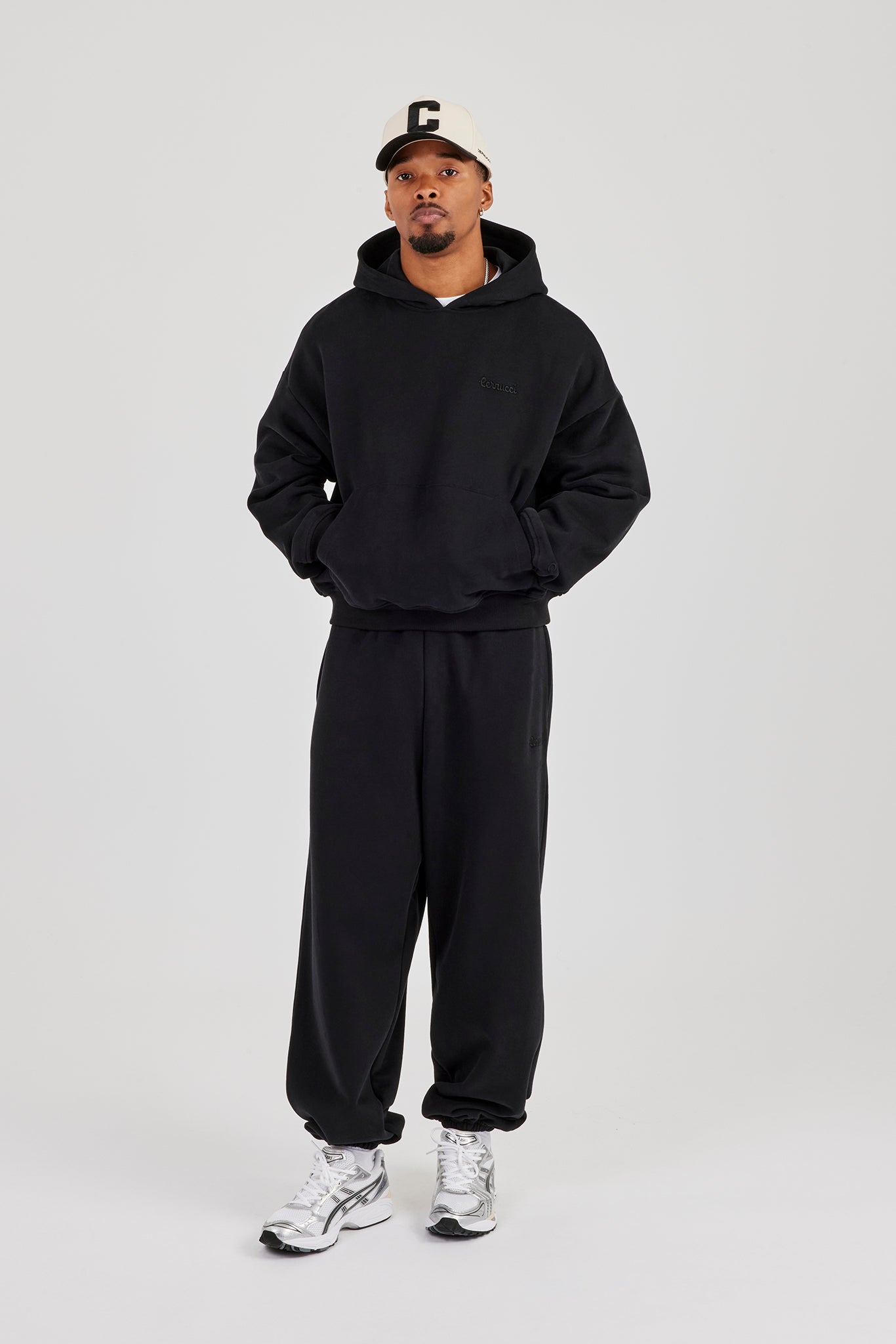 Mens Boxy Hoodie - Black